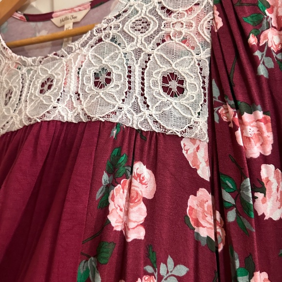 Matilda Jane - Floral Tunic Length Knit Top - Picture 3 of 6